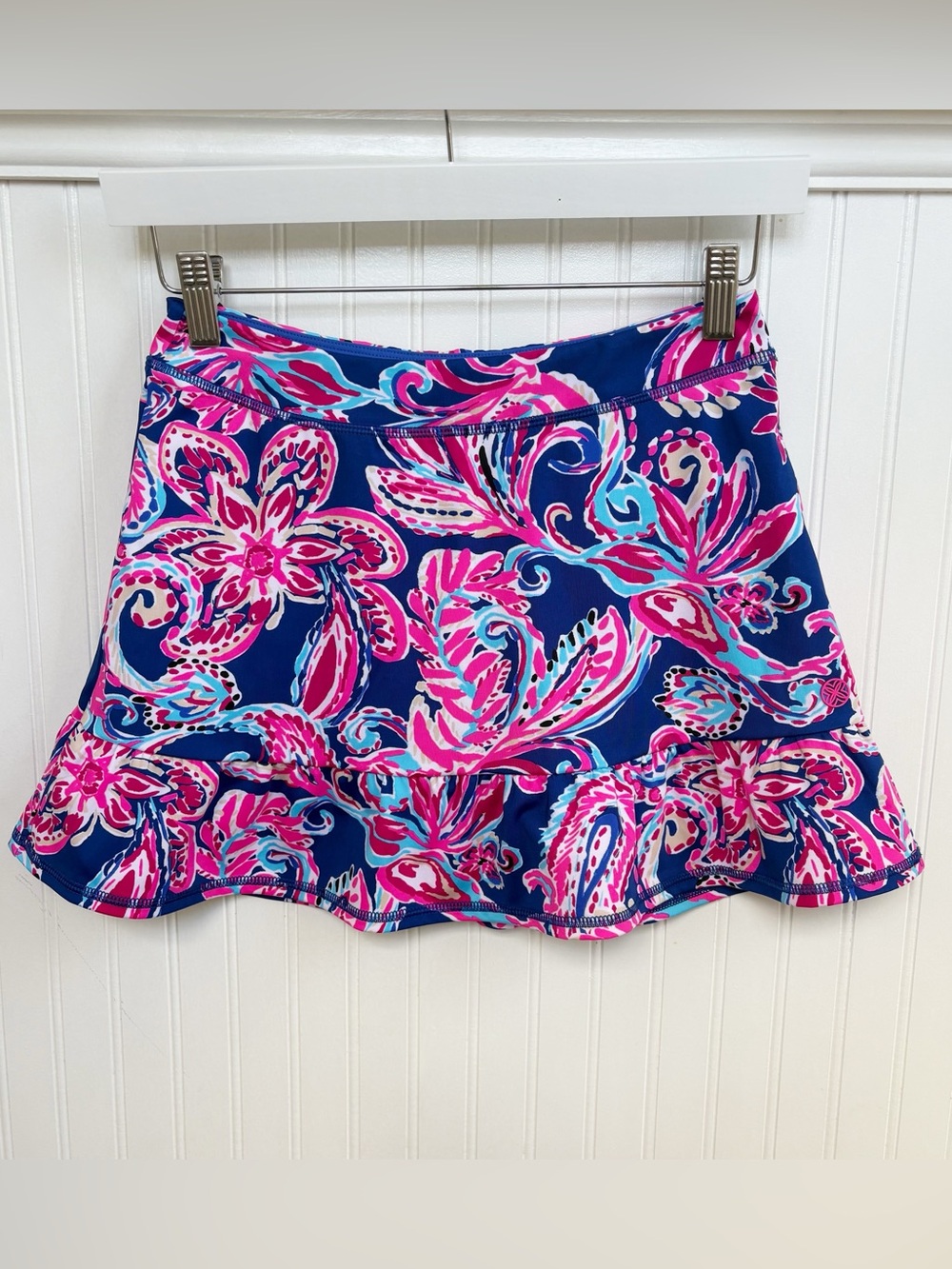 Lilly Pulitzer Luxletic Mini Cascadia Skort Flitting About Girls XL (12/14)